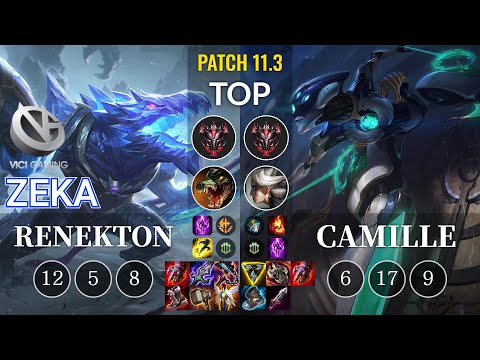 VG Zeka Renekton vs Camille Top - KR Patch 11.3