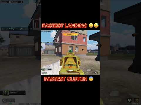 FASTEST LANDING 💯!FASTEST 💪 CLUTCH 😈!NEW UPDATE ✅! BGMI!#shorts #esports #trending #viral #youtube