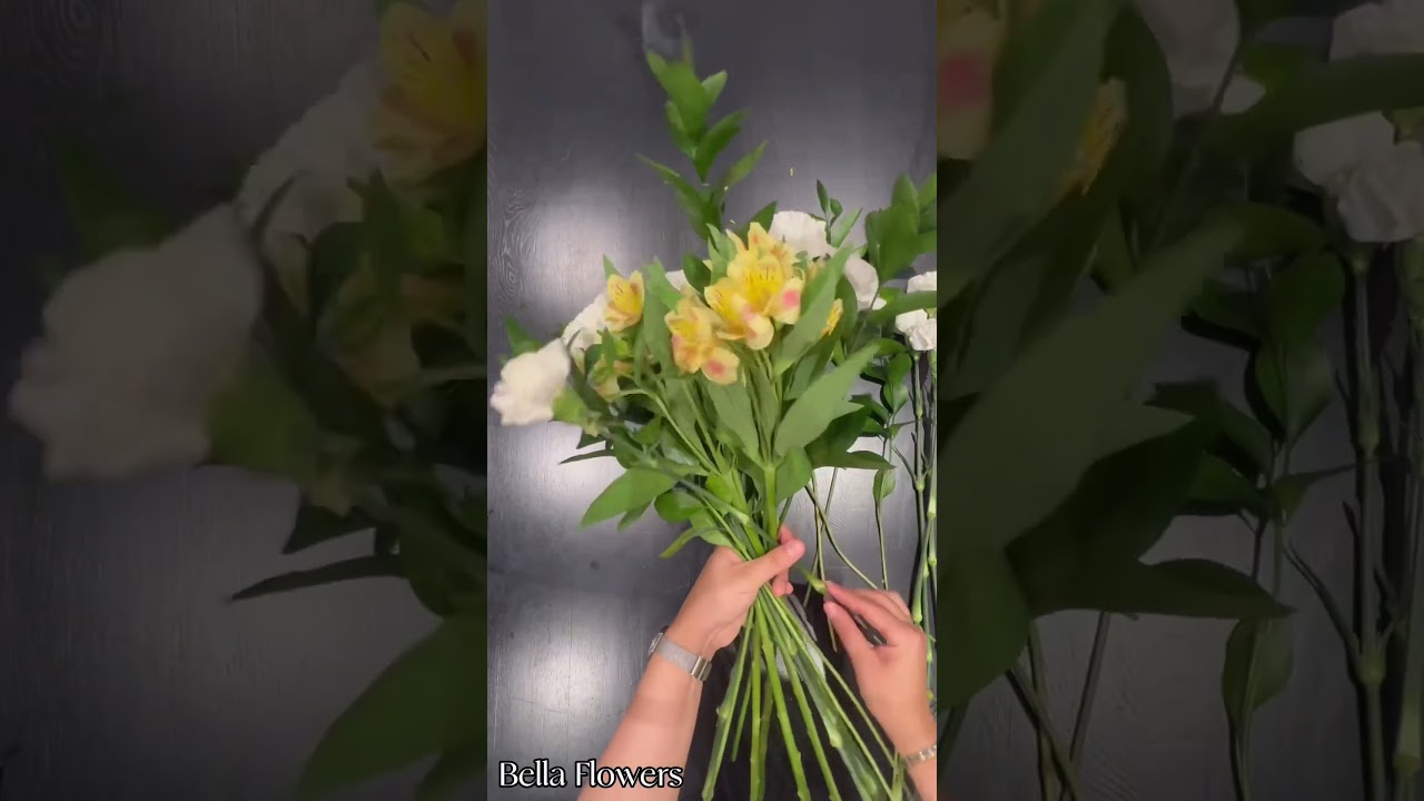 How to make a bouquet using spiral technique!