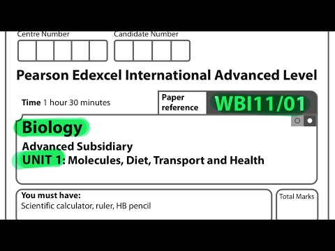 A level | Biology | unit 1 | Edexcel |January 2023