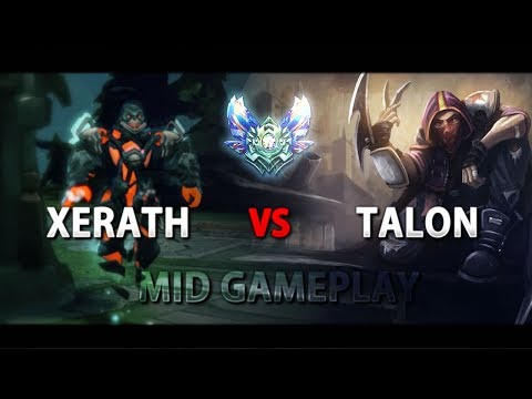 LoL - Xerath Mid Gameplay How to Play Against Talon