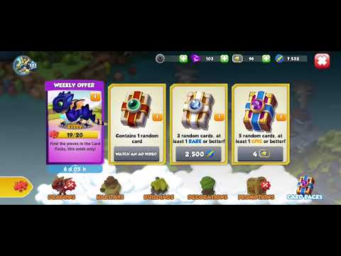 Kitty Dragon from Card Packs || Dragon Mania Legends||