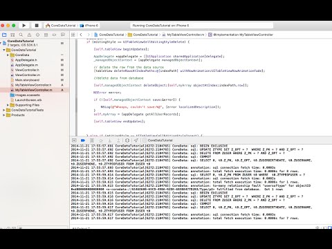CoreData part 3 / 5 Edit and Delete objects