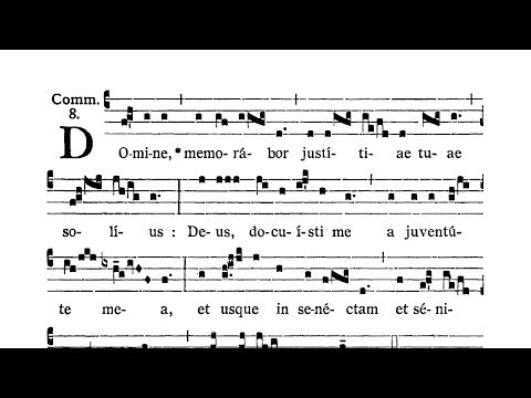 Dominica XVI post Pentecosten (XVI Sunday after Pentecost) - Communio (Domine memorabor)