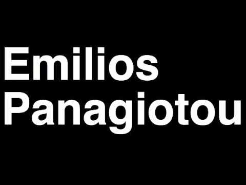 How to Pronounce Emilios Panagiotou APOEL FC Football Futbol Goal Penalty Kick Yellow Red Card