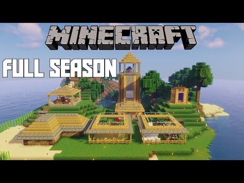 *FULL SEASON* - Minecraft Survival Island Timelapse
