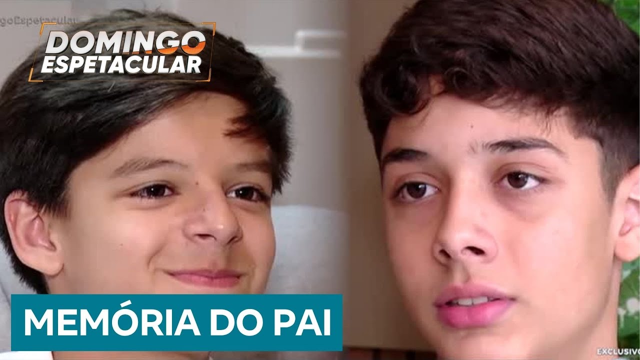Filhos do cantor Cristiano Araújo falam pela primeira vez na televisão após dez anos do acidente