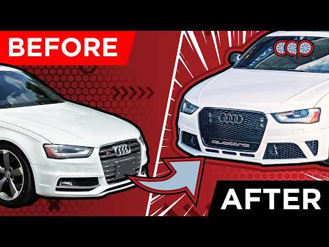 How To Install the RS4 Conversion Front Bumper V1 | B8.5 Audi A4/S4 | CanAuto Performance
