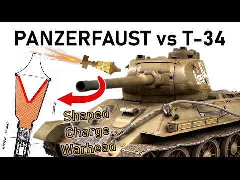 PANZERFAUST-SIMULATION | Hohlladung gegen T-34-85 | Simulation der Panzerdurchdringung