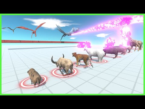 Flying Unit Team VS Every Faction Team War  -- Animal Revolt Battle Simulator