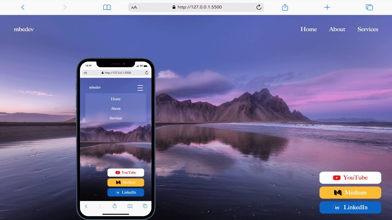 How to Create a Responsive Navigation Bar | HTML CSS JS