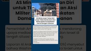 Amerika Serikat Dorong Diplomasi Lebanon-Israel, Diminta Tahan Aksi Operasi Militer