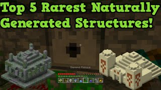 Minecraft Xbox 360 + PS3 - Top 5 Rarest Natural Structures