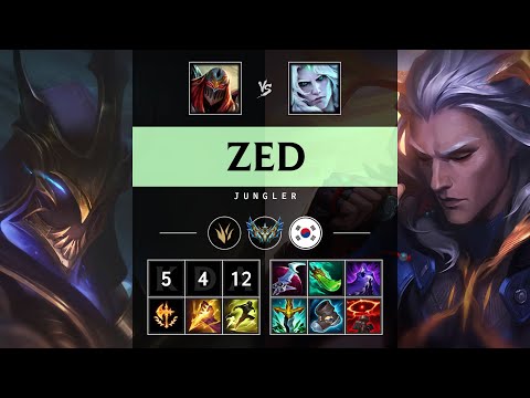 Zed Jungle vs Viego - KR Challenger Patch 25.15