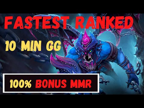 NEW IMBA ENDLESS NIGHT 7.26 Hard Carry Night Stalker 10 Min GG FASTEST RANKED EVER!! TOP Immo Dota 2