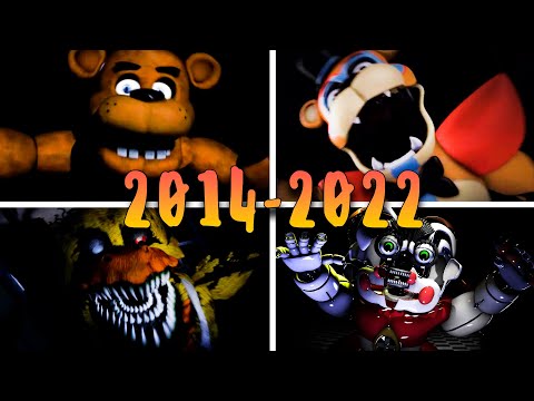 All FNAF JUMPSCARES in 7 Minutes! (2014-2019 Final) FNAF 1, 2, 3, 4, SL, 6,  UCN, VR, AR, CoD 