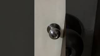 How to open Cylindrical Locked Door (with no key insert option)