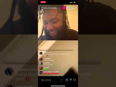Herm tha black sheep and NBA Big b on ig live