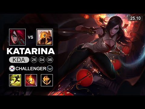 Katarina vs Azir Mid - KR Challenger - Patch 25.10 Season 15