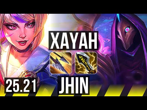 XAYAH & Janna vs JHIN & Leona (ADC) | Rank 10 Xayah, Dominating | NA Challenger | 25.21