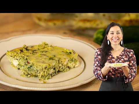 Zucchini, Feta, & Eggs Breakfast Casserole (Keto/Low-carb)