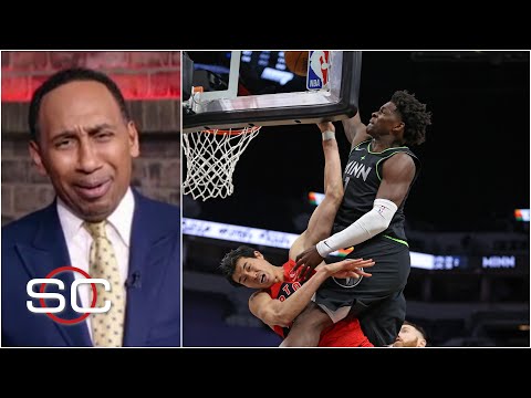 主憐憫"--斯蒂芬-A.對安東尼-愛德華茲的 "喬丹式 "扣籃大加讚賞｜SportsCenter ('Lord have mercy' - Stephen A. is fired up about Anthony Edwards' 'Jordan-esque' dunk | SportsCenter)