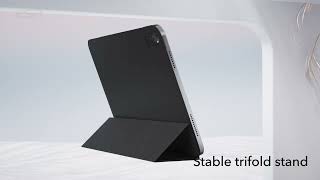 ESR Rebound Magnetic iPad 10.9 2022 Hoes Tri-Fold Book Case Grijs Hoesjes