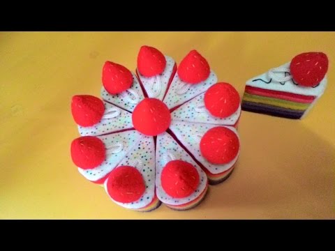 jahit kain tangan cara flanel Membuat Simpel Strawbery Kain Flanel Dari Yang Tutorial