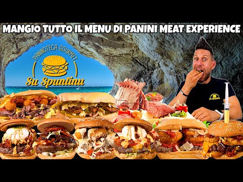 MANGIO TUTTI I PANINI MEAT EXPERIENCE di SU SPUNTINU - (Food Porn Challenge) - MAN VS FOOD