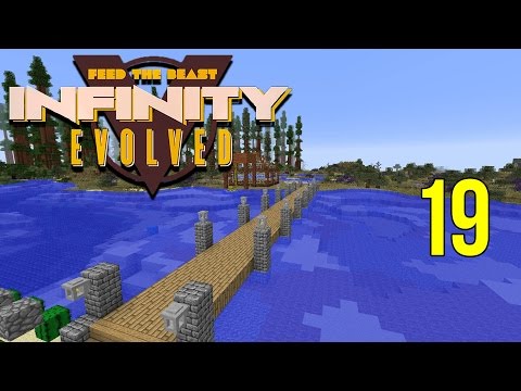 Minecraft FTB Infinity Evolved Ep: 19 - How To Make Bridges With A Chisel [1080p60fps]