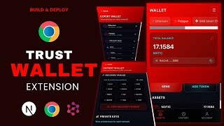 Create & Deploy Trust Wallet Browser Chrome Extension Using Next.js | Crypto Wallet Project