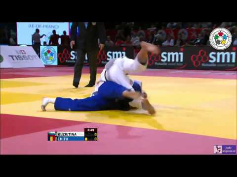 Judo 2014 Grand Slam Paris: Kuziutina (RUS) - Chitu (ROU) [-52kg] bronze