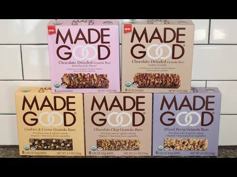 Made Good Granola Bars: Birthday Cake, Cookie Crumble, Cookies & Crème, Chocolate Chip, Mixed Berry