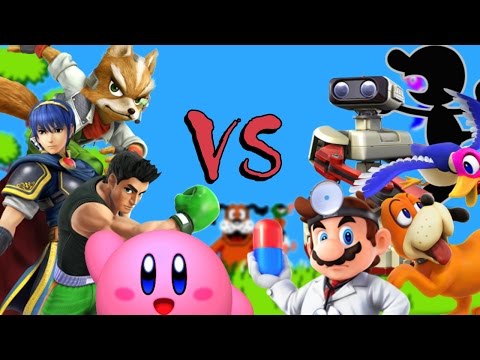 Unlockable Characters VS Amiibos - 8 Player Smash - Wii U 60 FPS
