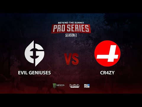 Evil Geniuses vs CR4ZY, BTS Pro Series Season 2: Americas, bo3, game 1 [Mila]