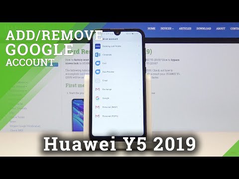 How to Set Up Google Account in HUAWEI Y5 - Add & Remove Google User