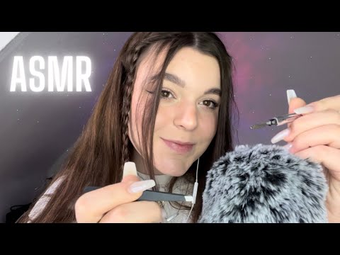 ASMR doing your eyebrows 🤍 *tweezer sounds, mic brushing, personal attention roleplay, whispers*