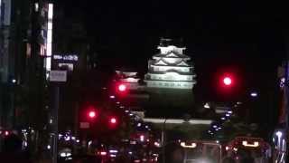 preview picture of video 'View the Himeji Castle from Himeji Station　姫路駅から姫路城を眺望　021'