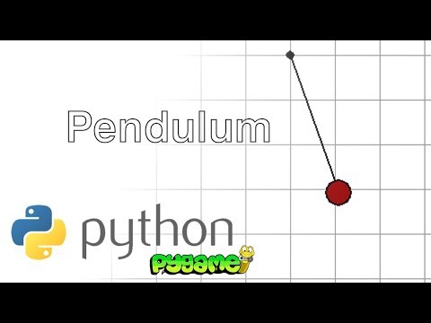 Python Pendulum Simulation With Pygame Code Link In Description