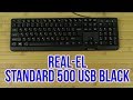 REAL-EL 500 Standard, PS/2, black - видео