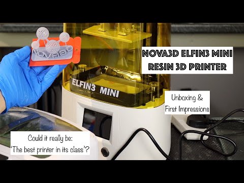Elfin 3 Mini - UNBOXING & FIRST IMPRESSIONS - Nova3D: 'Best resin printer in its class'!!