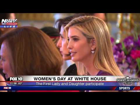 , title : 'WATCH: Melania and Ivanka Trump Celebrate Women’s Day At The White House'