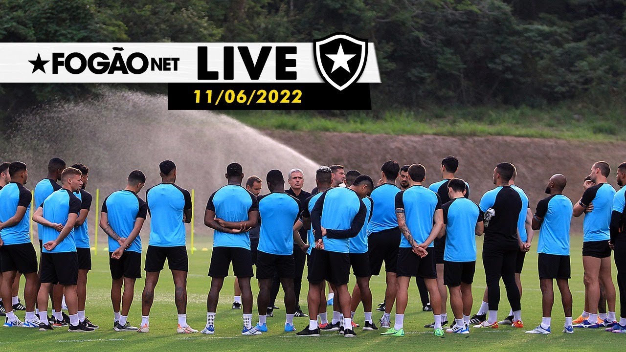 LIVE | Treino do Botafogo tem importante conversa entre Luís Castro e jogadores; situação de Gabriel Pires muda