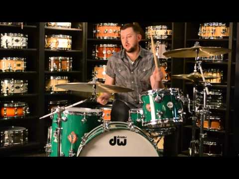 Dale's Drum Shop - DW Collectors Lacquer Specialty Cards & Suits Over Metallic Green 3pc 24/12/16