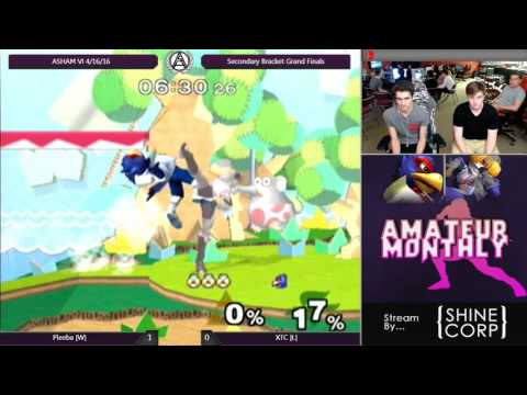 Pleeba (Sheik) vs XTC (Falco) - ASH Amateur Monthly #6 Melee Second Bracket Grands
