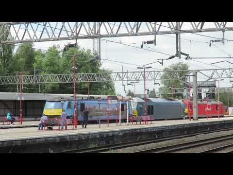 Class 90024 & 67 & 92042 ~ At Speed ~ Db Cargo ~ Stafford - 14.07.2021