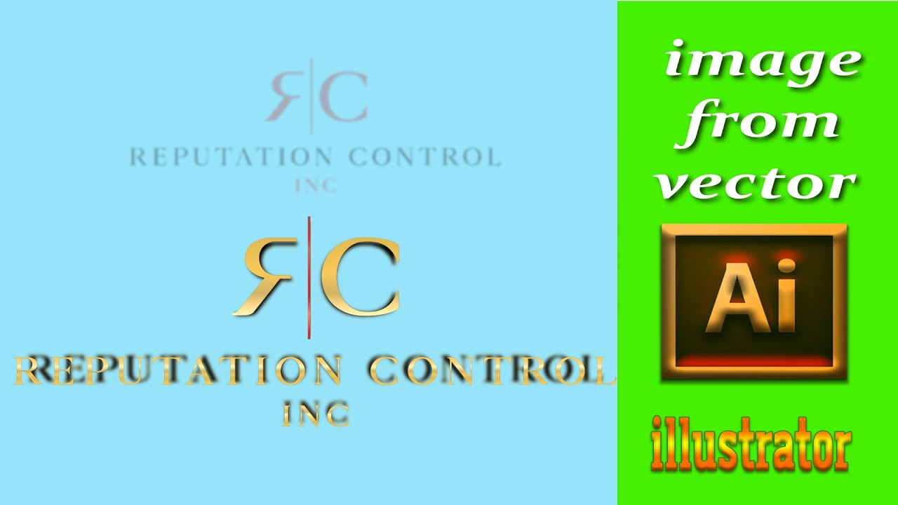 Create vector files from images Adobe Illustrator Tutorial