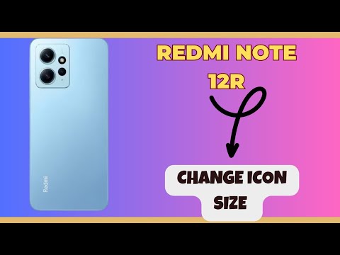 Change icon size Redmi Note 12R || How to change icons || Icon styling and size settings
