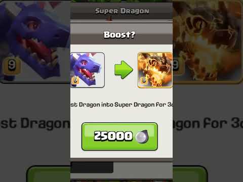Boosting dragon into super dragon | coc