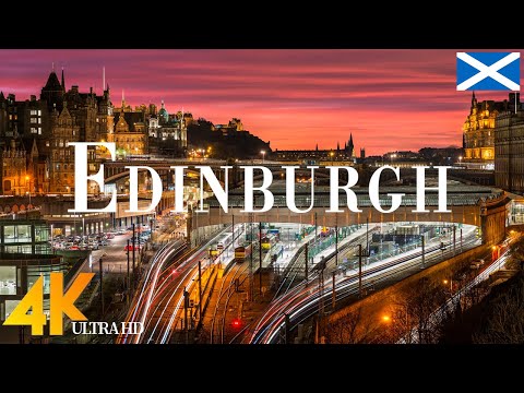 Edinburgh 4K drone view • Amazing Aerial View Of Edinburgh | Relaxation film with calming music
